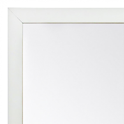 MR1544-8 White - 3/4 Inch Wide X 1 1/4 Inch High - Custom Wall Mirror - Custom Bathroom Mirror