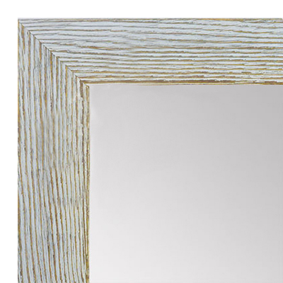 MR1548-4 Distressed White Driftwood - Medium Custom Wall Mirror