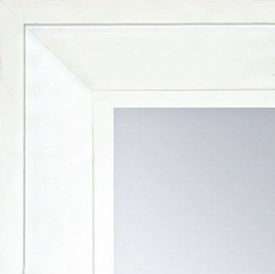 MR1868-2 Matte Satin White - Value Priced - Large Custom Wall Mirror Custom Floor Mirror