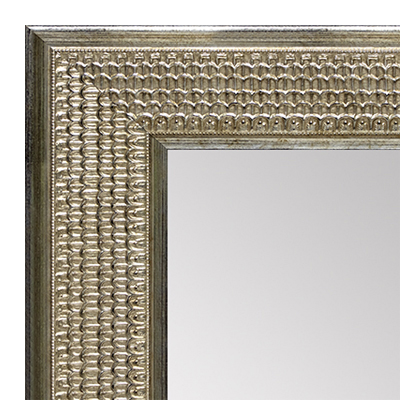 MR1934-2 Antique Silver Grillwork Gilded Panel  Custom Mirror