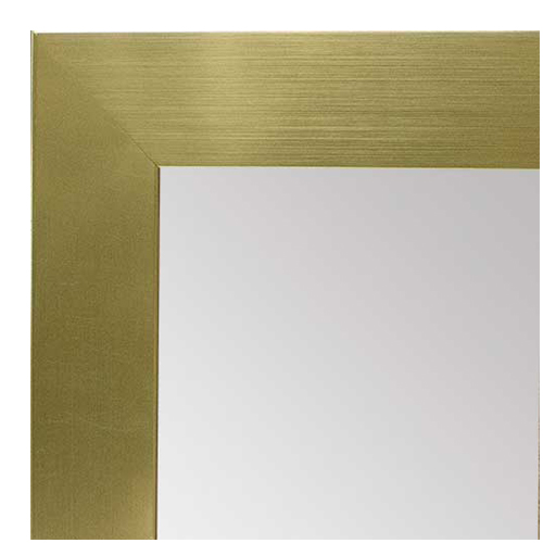 MR1962-6 Medium Brushed Gold Flat 1 5/8" Wide Modern Frame