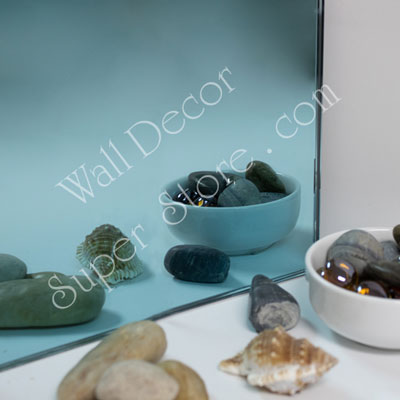 AM95-7 Ultramarine - French Blue - Frameless Colorful Custom Cut Mirror Glass