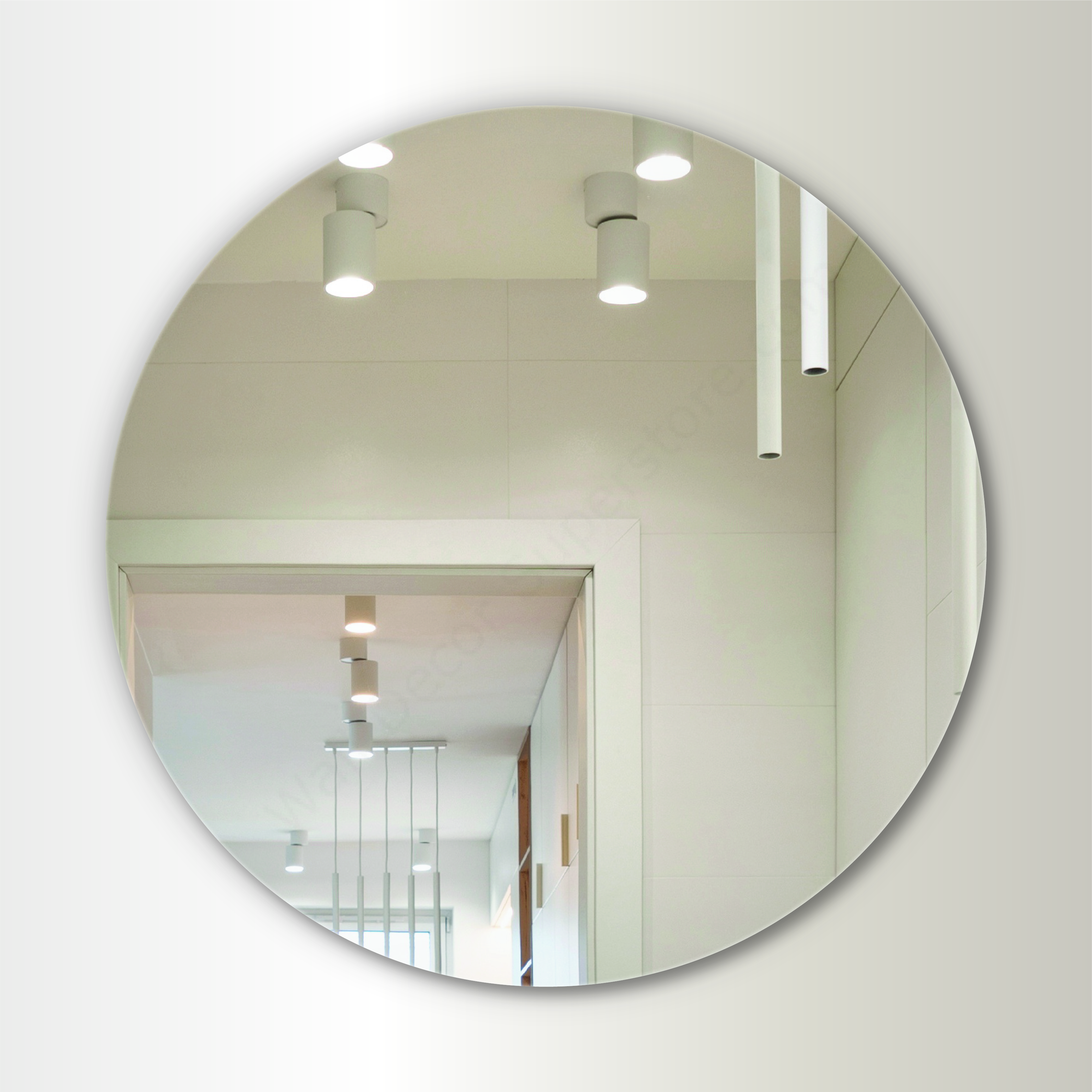 Custom Flat Polish Round Frameless Wall Mirrors
